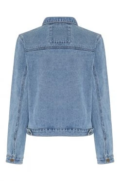 W22A Freya Jacket In Mid Blue Denim Tops
