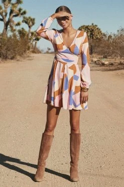 W22A Dresses Giselle Mini Dress In Jacaranda