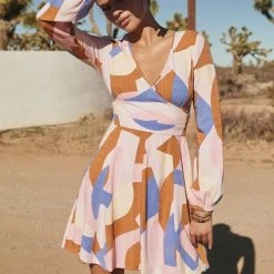 W22A Dresses Giselle Mini Dress In Jacaranda