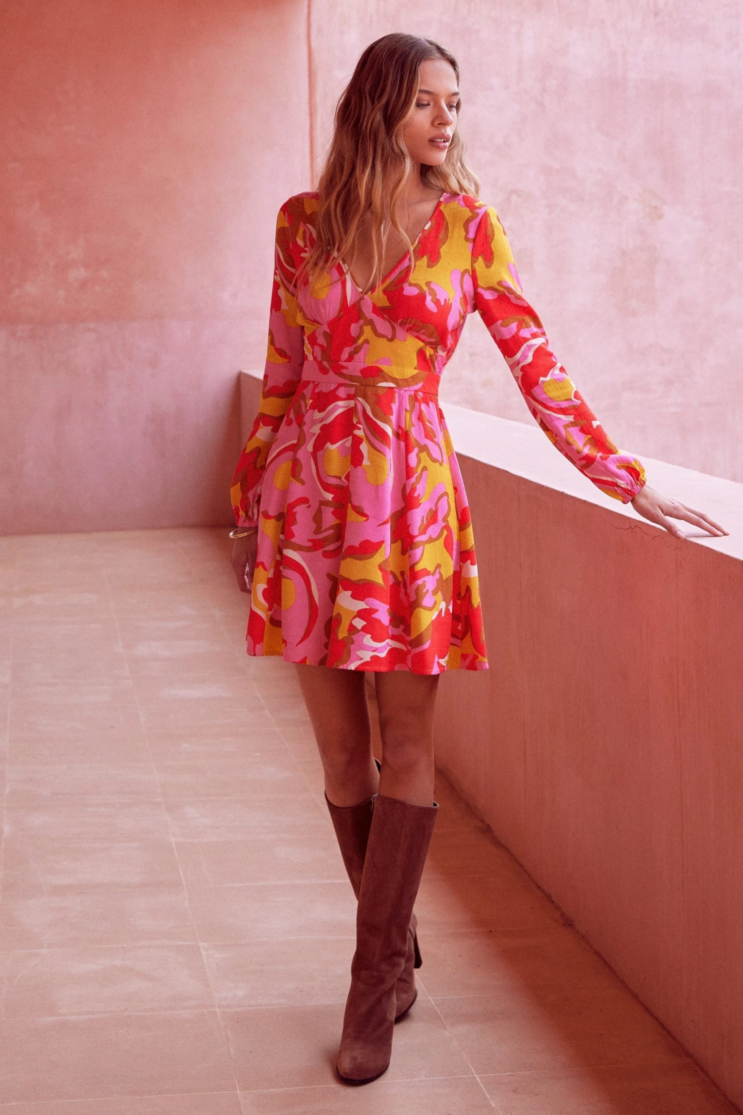 w22axb52x-mister-zimi-w22a-giselle-mini-dress-in-saffron-2.jpg W22A Giselle Mini Dress In Saffron