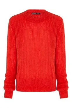 W22C Jane Jumper In Red Tops