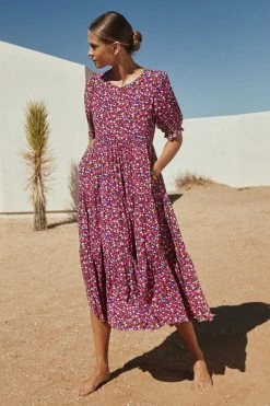 W22A Lottie Dress In River Birch Dresses