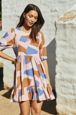 W22A Lottie Mini Dress In Jacaranda