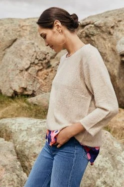 W22C Milla Jumper In Oatmeal Tops