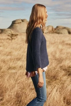 W22C Milla Jumper In Teal Tops 4 W22C Milla Jumper In Teal Tops