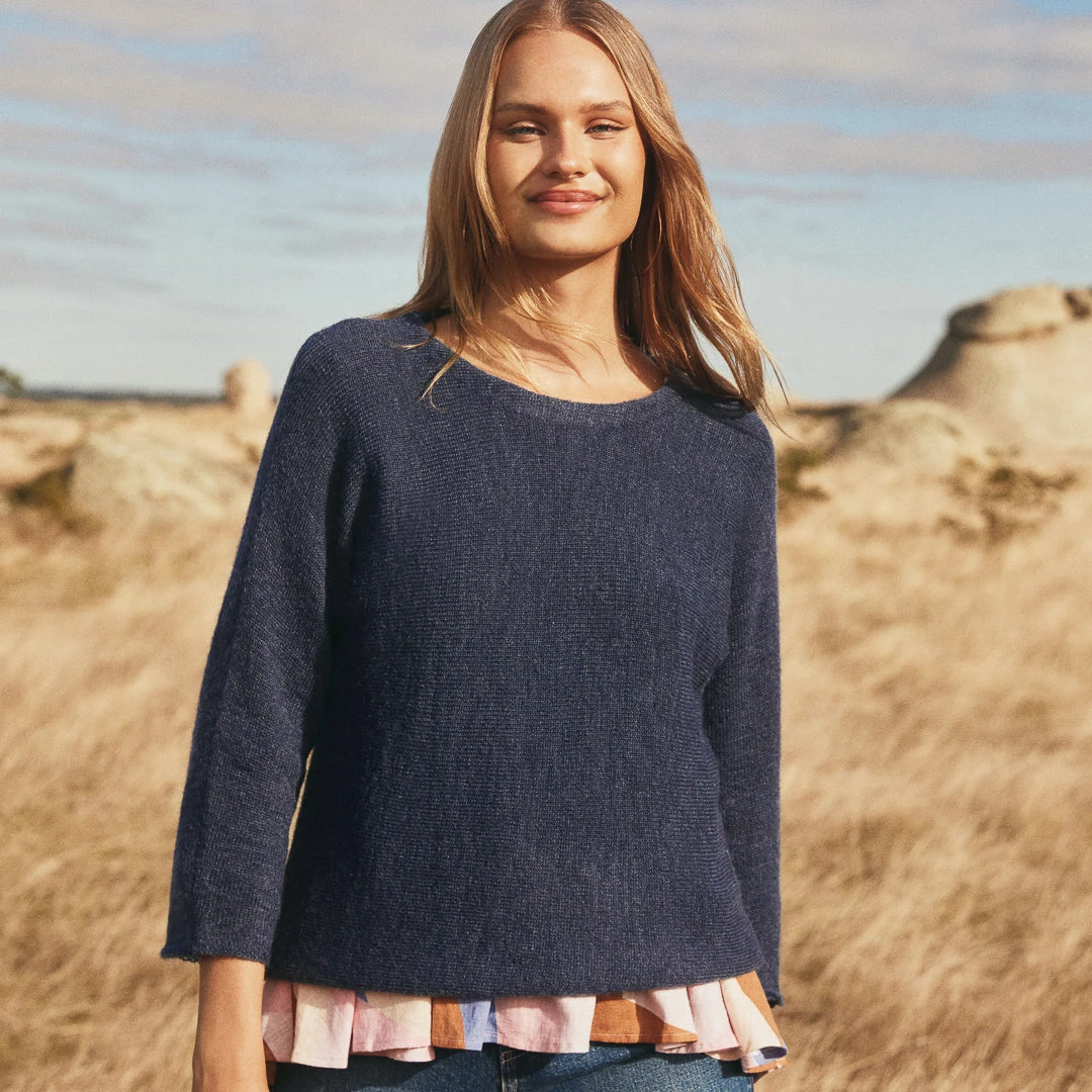 w22axb52x-mister-zimi-w22a-milla-jumper-in-teal-adcrop.jpg W22C Milla Jumper In Teal Tops