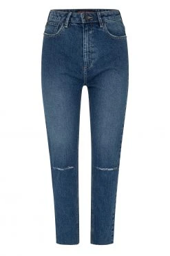 W22A Mum Jeans In Dark Denim