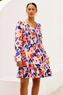 W22A Neve Dress In Geranium Dresses 5 W22A Neve Dress In Geranium Dresses