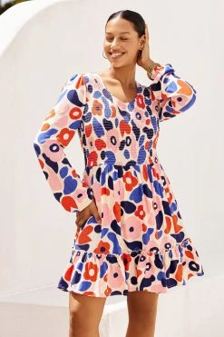 W22A Neve Dress In Geranium Dresses 7 W22A Neve Dress In Geranium Dresses