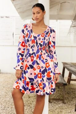 W22A Neve Dress In Geranium Dresses 8 W22A Neve Dress In Geranium Dresses