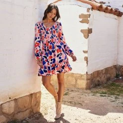 W22A Neve Dress In Geranium Dresses 11 W22A Neve Dress In Geranium Dresses