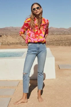 W22A Phoebe Shirt In Saffron Tops