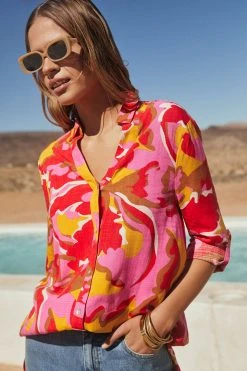 W22A Phoebe Shirt In Saffron Tops