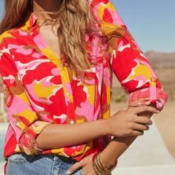 W22A Phoebe Shirt In Saffron Tops