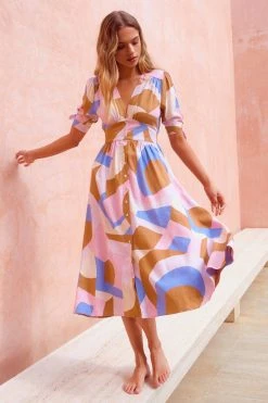 W22A Dresses Saskia Dress In Jacaranda