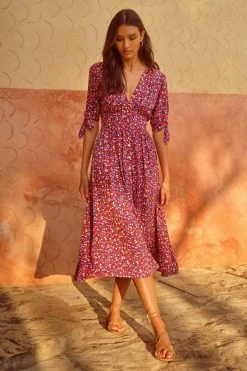 W22A Saskia Dress In River Birch Dresses