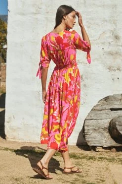 W22A Saskia Dress In Saffron Dresses