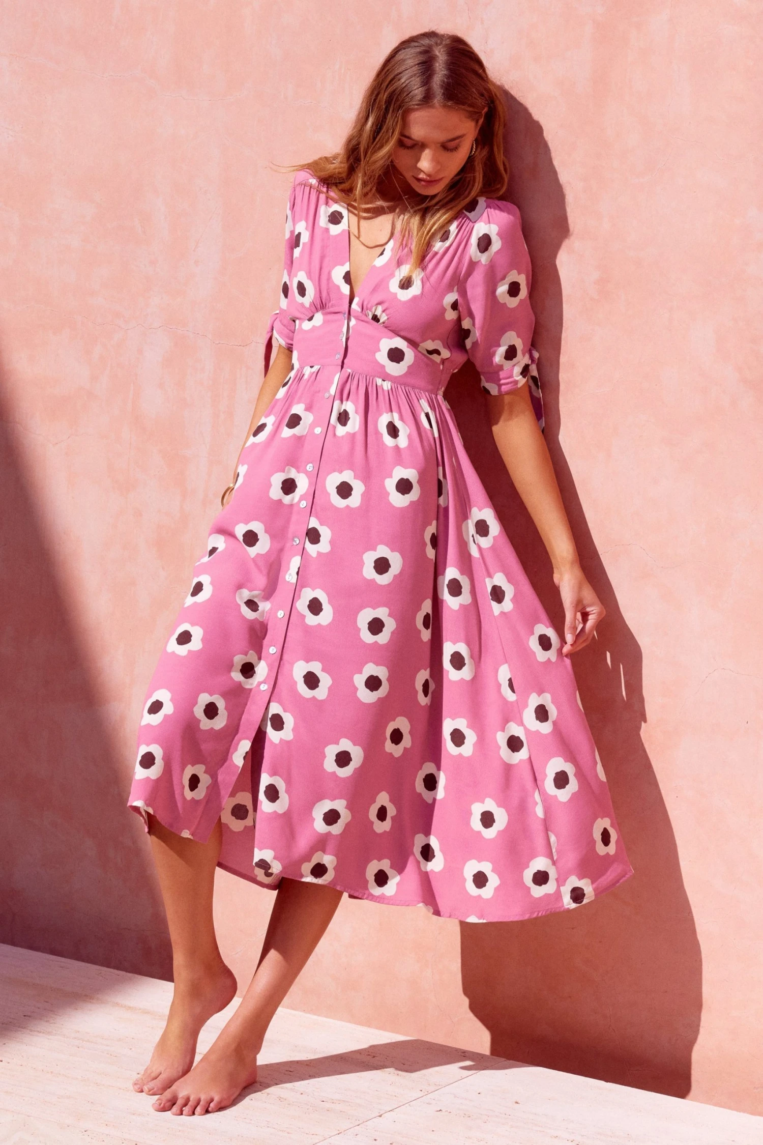 W22A Saskia Dress In Zinnia Dresses 3 W22A Saskia Dress In Zinnia Dresses