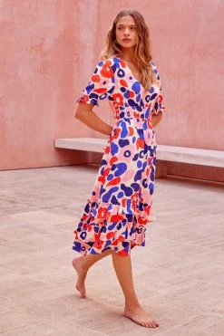 W22A Vivienne Dress In Geranium