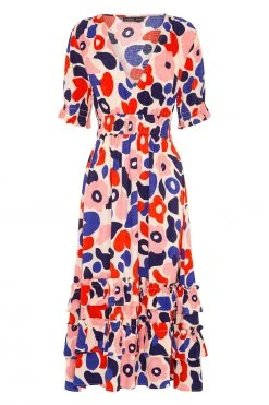 W22A Vivienne Dress In Geranium 6 W22A Vivienne Dress In Geranium