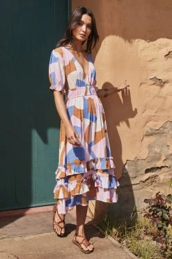 W22A Vivienne Dress In Jacaranda