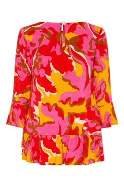 W22A Tops Winter Celeste Top In Saffron