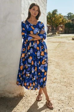 W22A Winter Olivia Midi Dress In Lavender