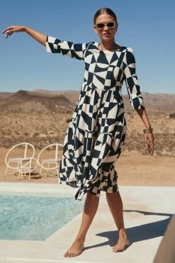 W22A Dresses Winter Olivia Midi Dress In Pepper