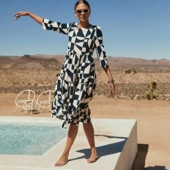 W22A Dresses Winter Olivia Midi Dress In Pepper