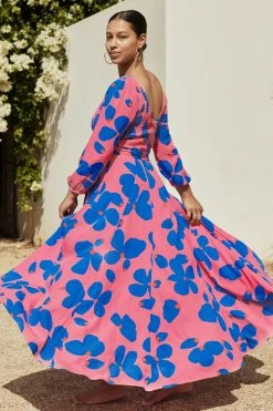 W22D Carly Dress In Sapphire Rose