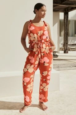 W22D Lila Jumpsuit In Fire Bloom 5 W22D Lila Jumpsuit In Fire Bloom