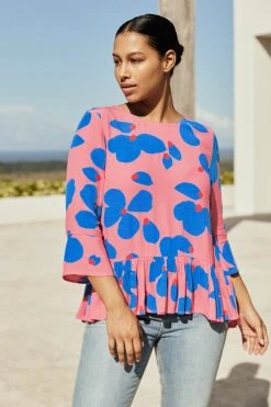 W22D Winter Celeste Top In Sapphire Rose New 5 W22D Winter Celeste Top In Sapphire Rose New