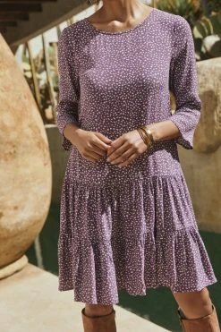 W22D Arabella Dress In Grape Vine