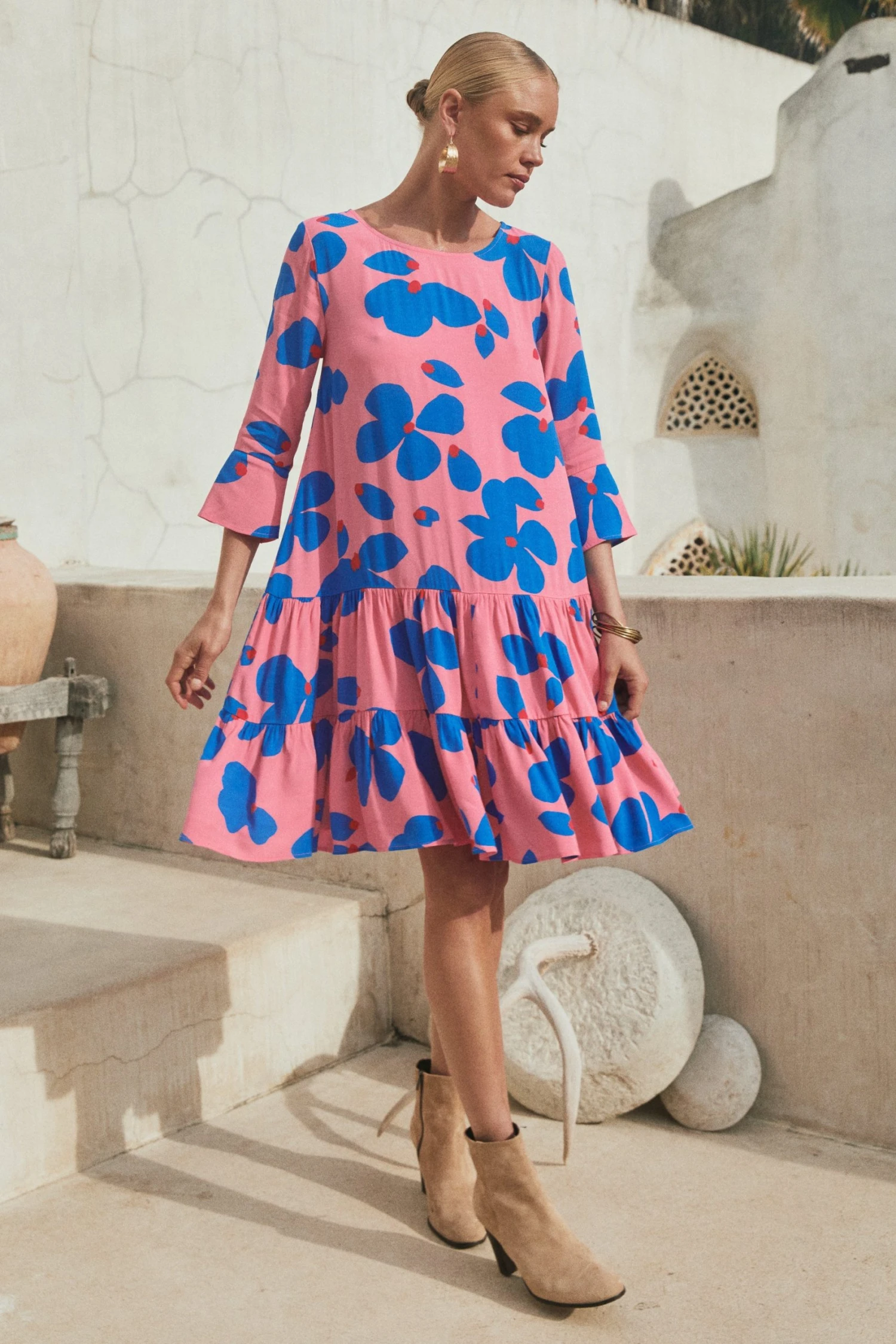 w22dxe3v2x-mister-zimi-w22d-arabella-dress-in-sapphire-rose-1.jpg W22D New Arabella Dress In Sapphire Rose