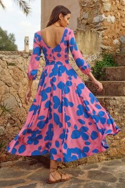 W22D Carly Dress In Sapphire Rose