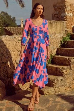 W22D Carly Dress In Sapphire Rose