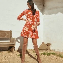 W22D New Ellie Dress In Fire Bloom 7 W22D New Ellie Dress In Fire Bloom