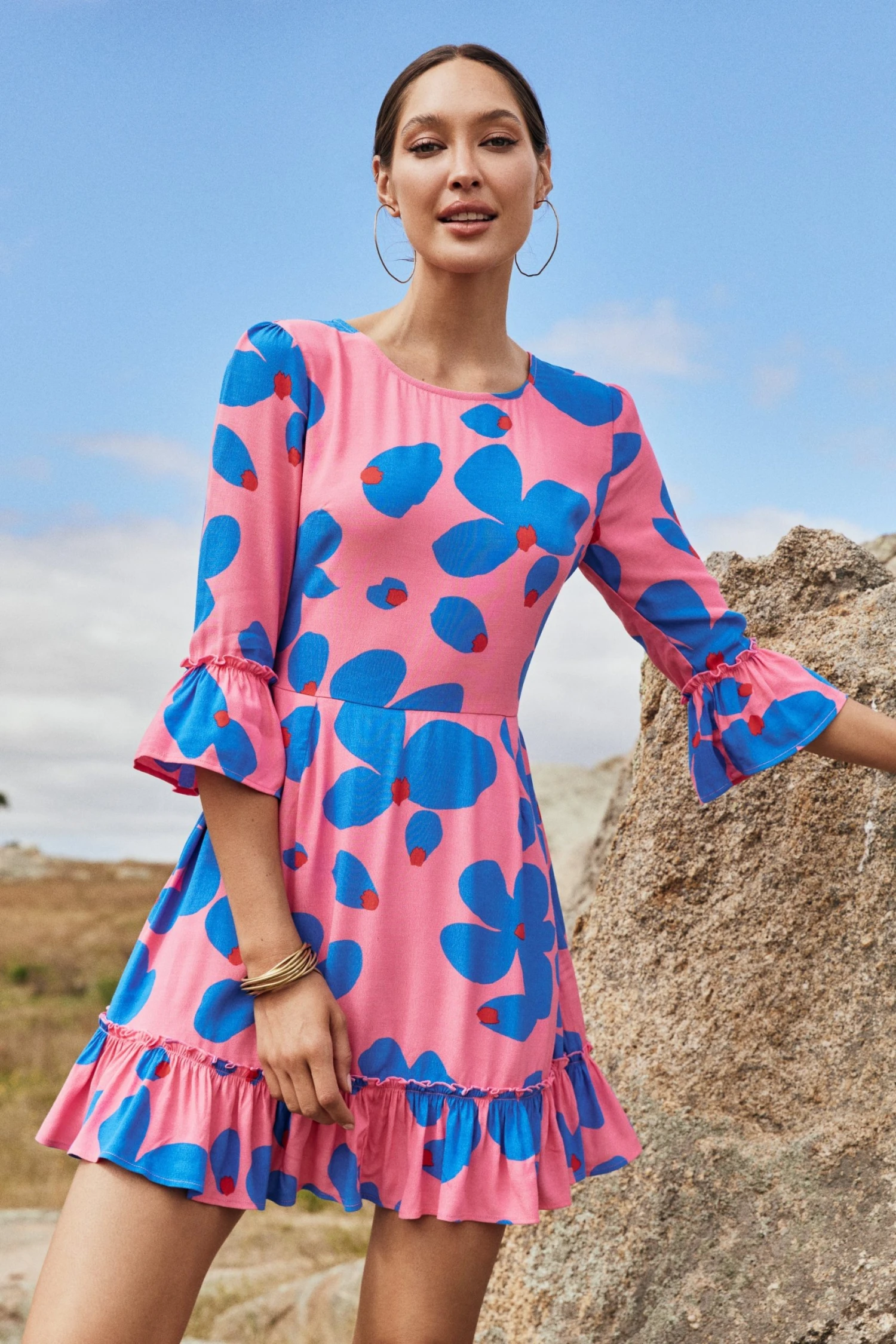 w22dxe3v2x-mister-zimi-w22d-ellie-dress-in-sapphire-rose-1.jpg W22D Ellie Dress In Sapphire Rose