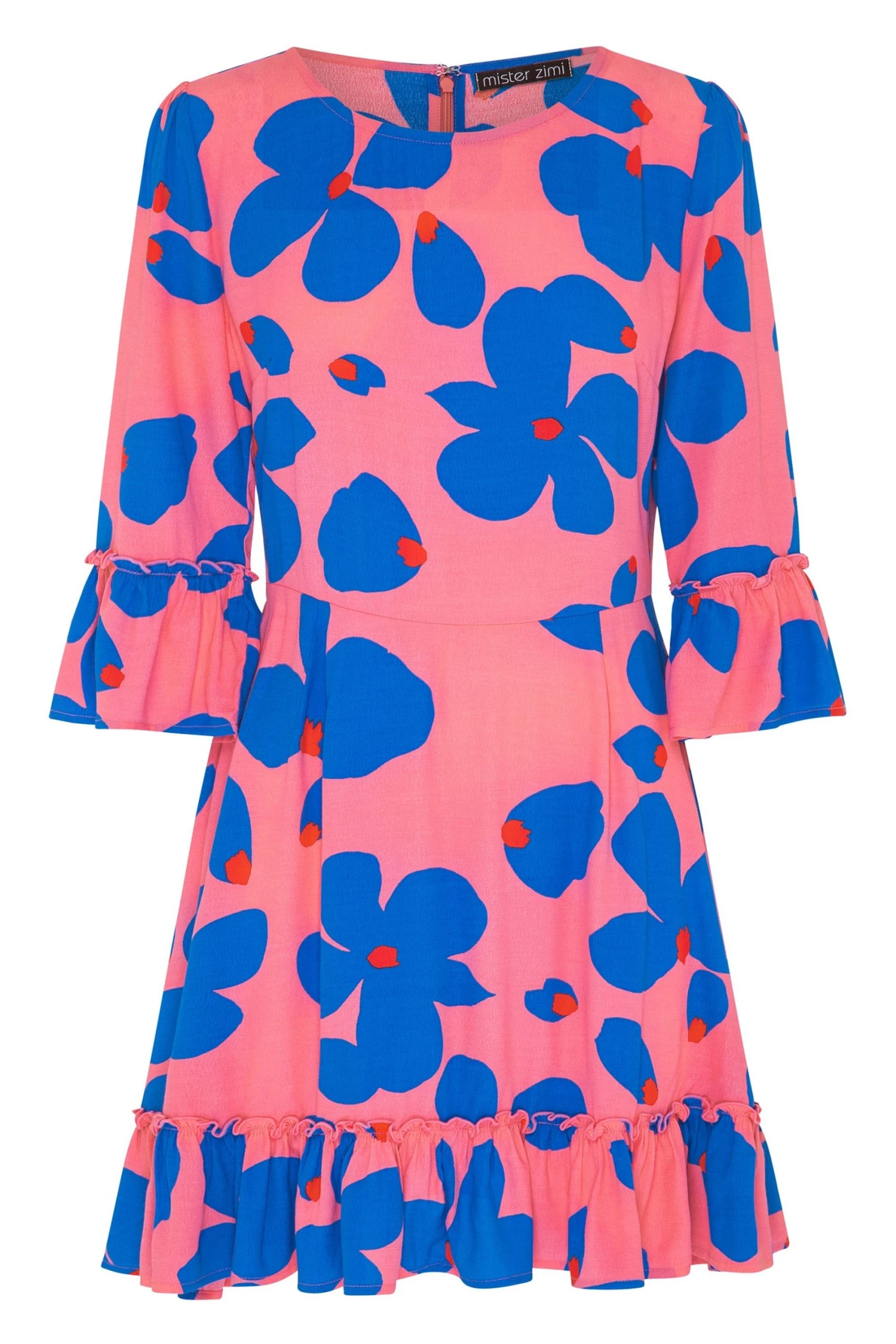 w22dxe3v2x-mister-zimi-w22d-ellie-dress-in-sapphire-rose-ghost-1.jpg W22D Ellie Dress In Sapphire Rose