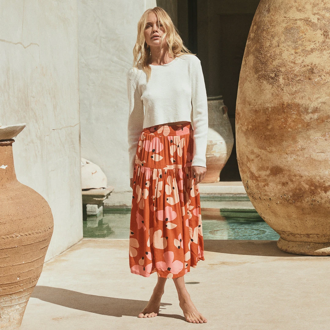 W22D Kasia Skirt In Fire Bloom 9 W22D Kasia Skirt In Fire Bloom