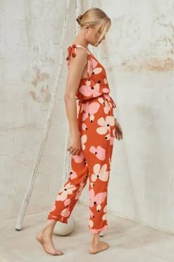 W22D Lila Jumpsuit In Fire Bloom 4 W22D Lila Jumpsuit In Fire Bloom