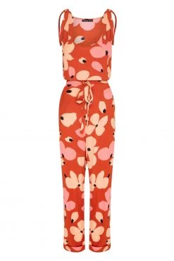 W22D Lila Jumpsuit In Fire Bloom 8 W22D Lila Jumpsuit In Fire Bloom