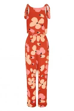 W22D Lila Jumpsuit In Fire Bloom 9 W22D Lila Jumpsuit In Fire Bloom