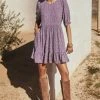 W22D Lottie Mini Dress In Grape Vine 1 W22D Lottie Mini Dress In Grape Vine