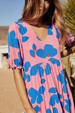 W22D Mae Dress In Sapphire Rose