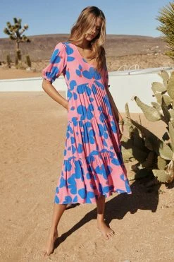 W22D Mae Dress In Sapphire Rose