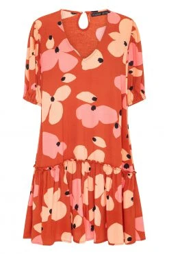 W22D Rosa Dress In Fire Bloom 11 W22D Rosa Dress In Fire Bloom
