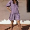 W22D Rosa Dress In Grape Vine 2 W22D Rosa Dress In Grape Vine