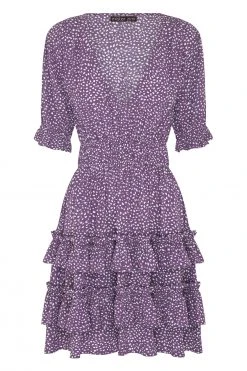 W22D Vivienne Mini Dress In Grape Vine New 7 W22D Vivienne Mini Dress In Grape Vine New