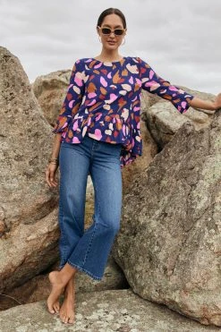 W22D Winter Celeste Top In Mojave